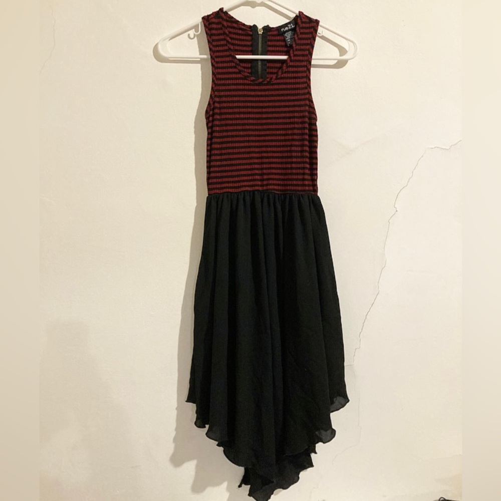 Black/Red Striped Dress - Rue21 - XS